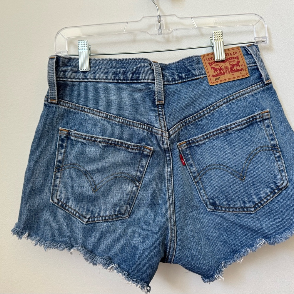Levis Denim cutoff shorts, size 28